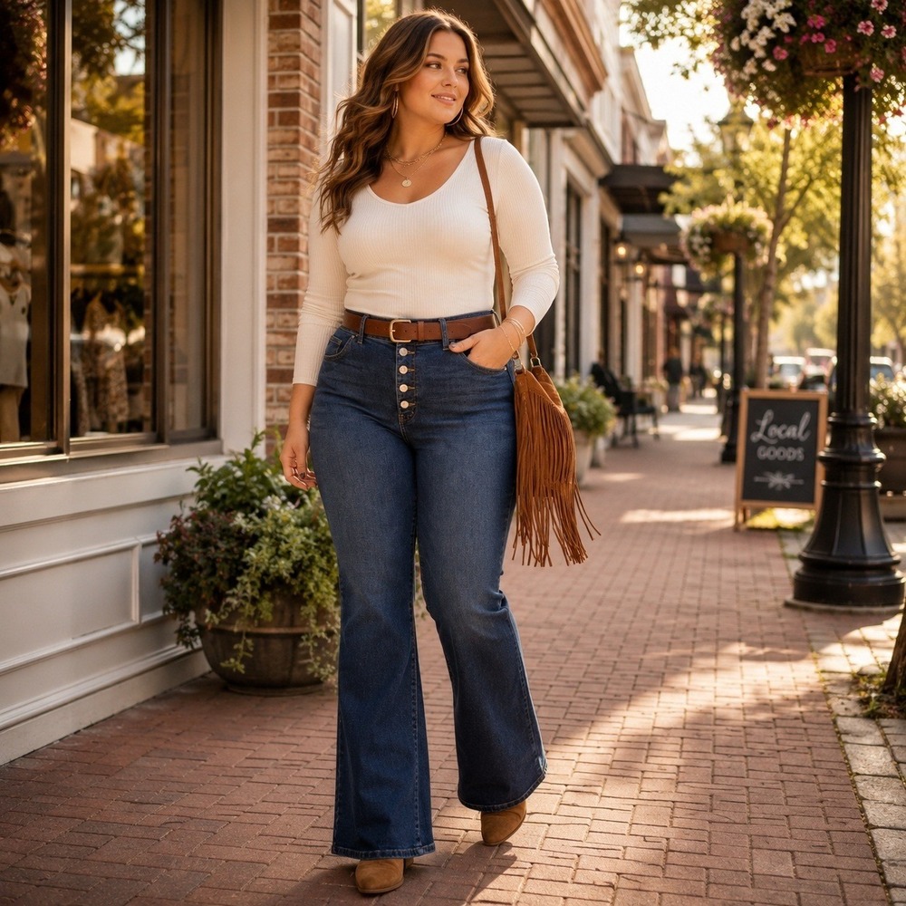Terra & Sky NWT Button Fly Flare Leg Jeans Plus Size 20W Dark Wash Denim y2k